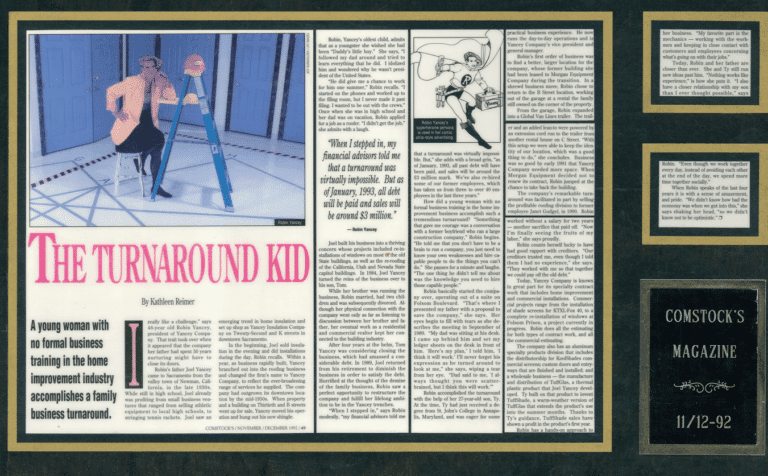 The Turnaround Kid newspaper snippet