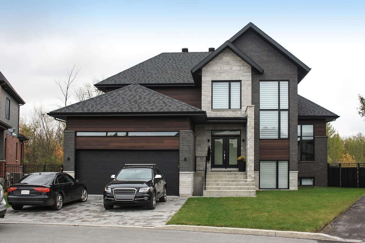 House with cars in driveway