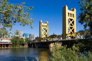 Tower Bridge in Sacramento, CA