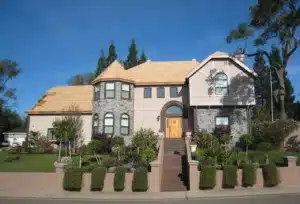 Roof replacement on residential home in Sacramento, CA.