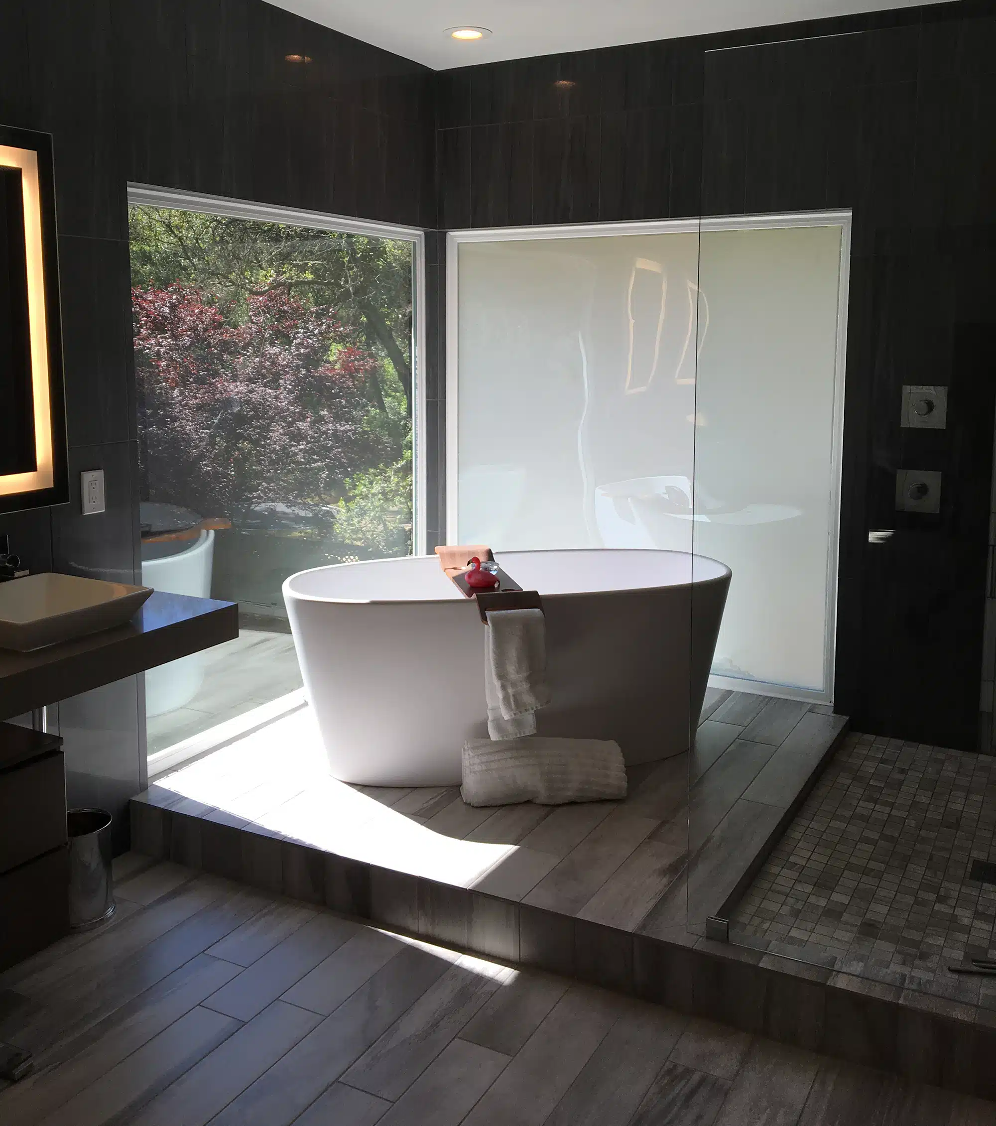 Bathroom remodel in residential home in Sacramento, CA.