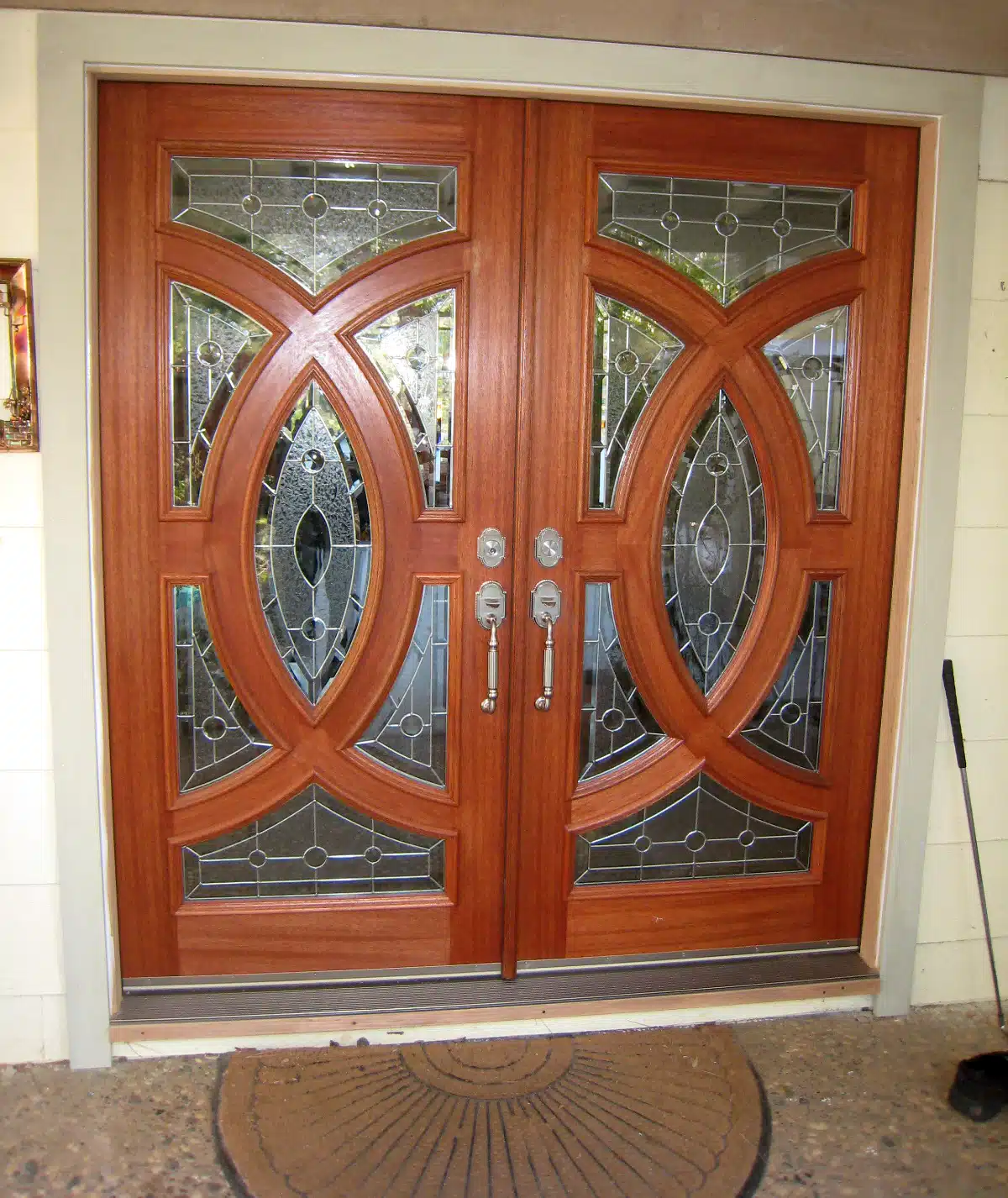 Front door replacement on residential home in Sacramento, CA.
