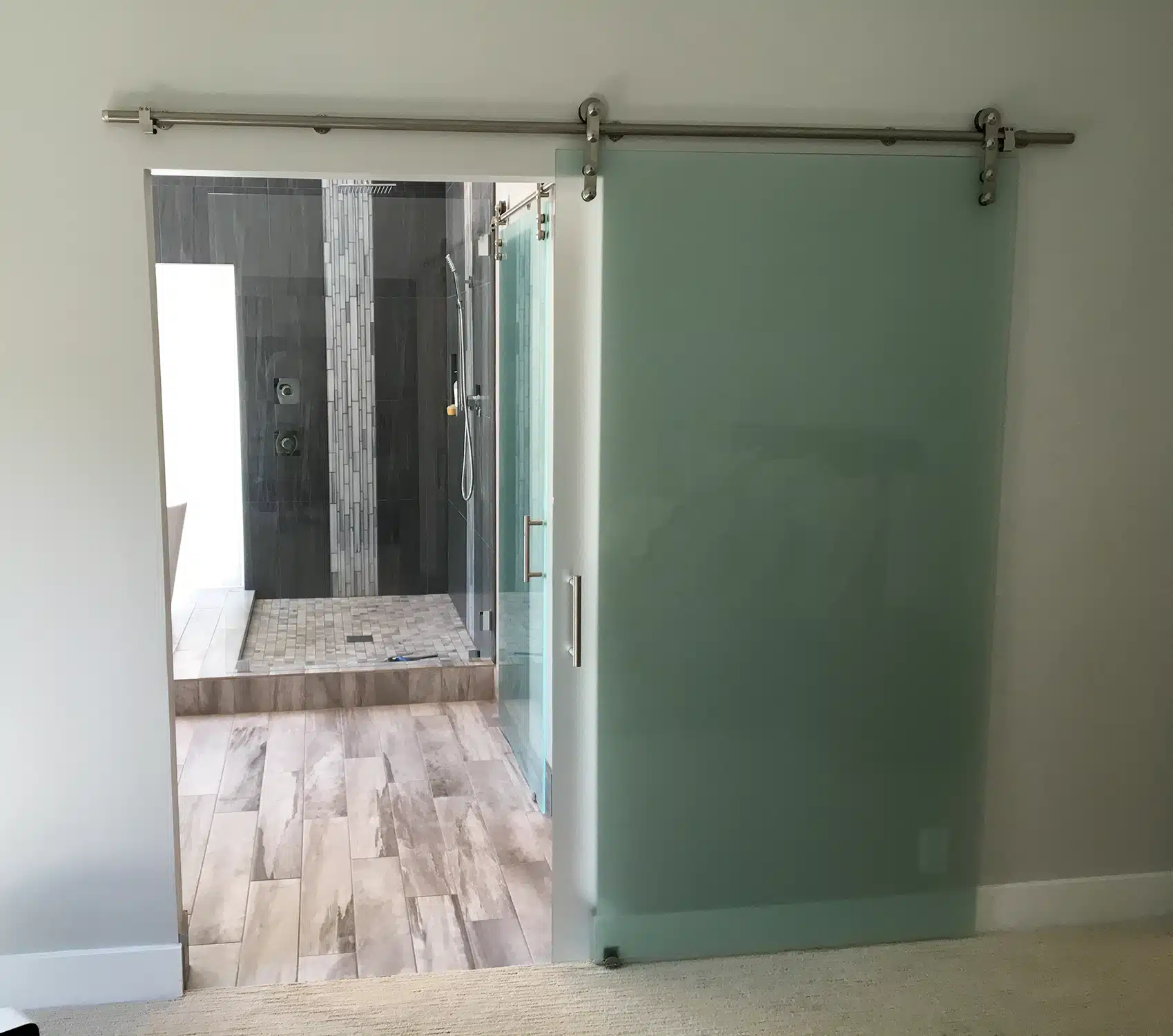 Bathroom remodel in residential home in Sacramento, CA.