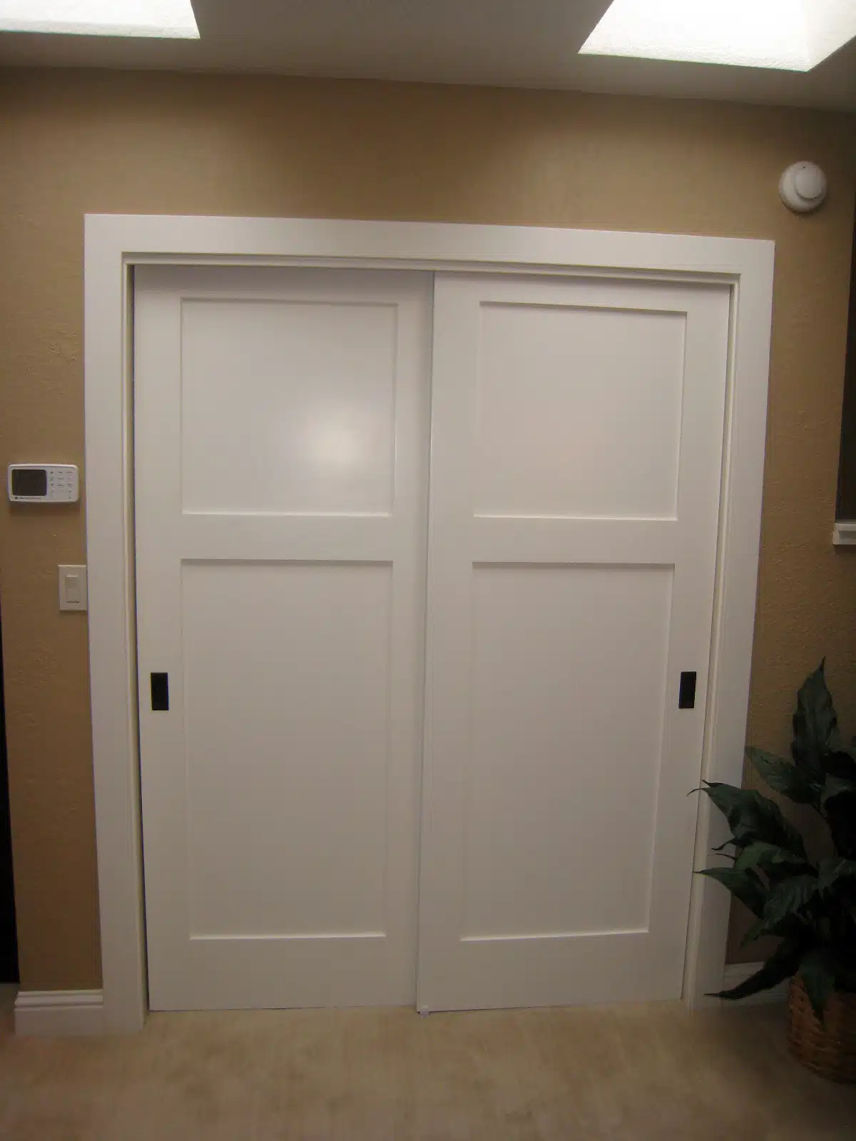 Indoor painting on closet in residential home in Sacramento, CA.