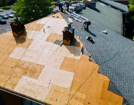 Roof replacement on residential home in Sacramento, CA.