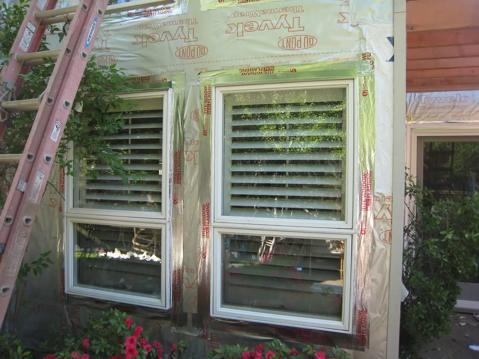 Window replacement on residential home in Sacramento, CA.