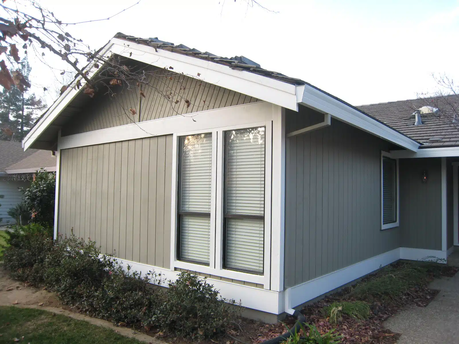 New paint on residential home in Sacramento, CA.
