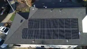 Solar Panel installation on residential roof in Sacramento, CA.