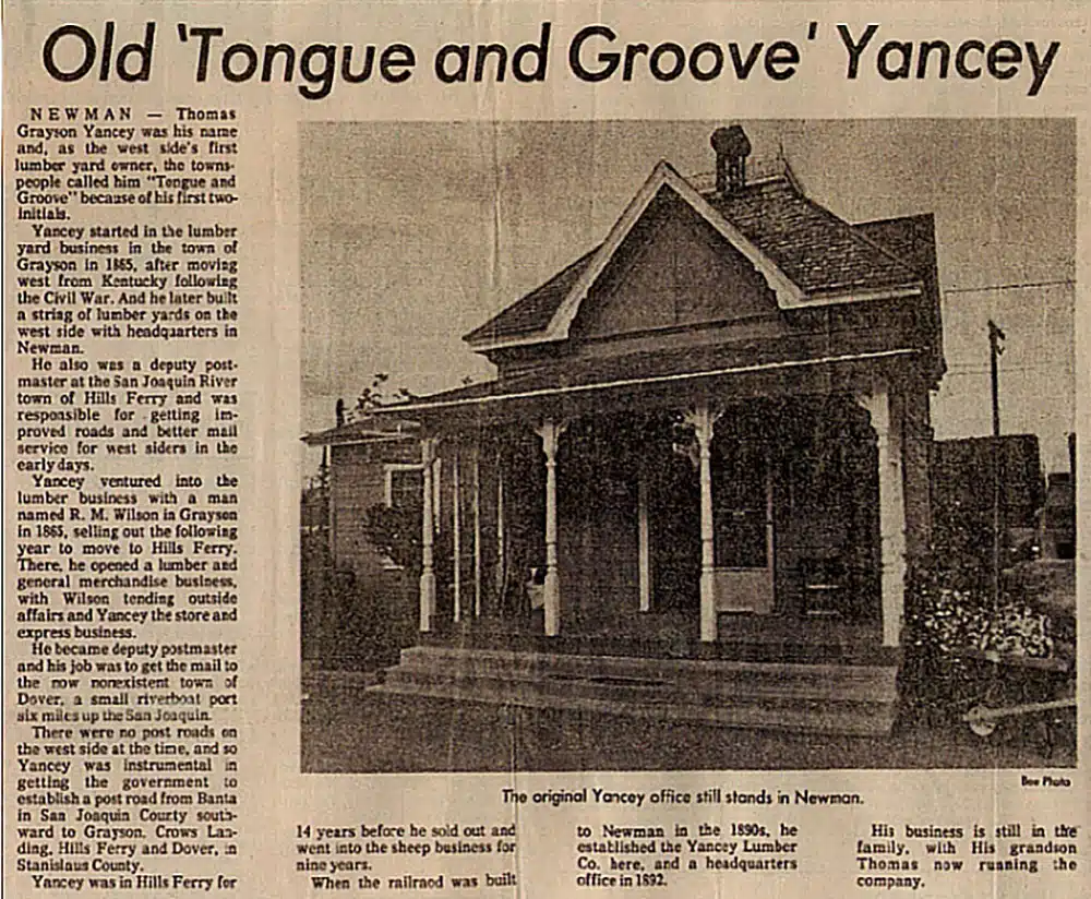 Yancey news article.