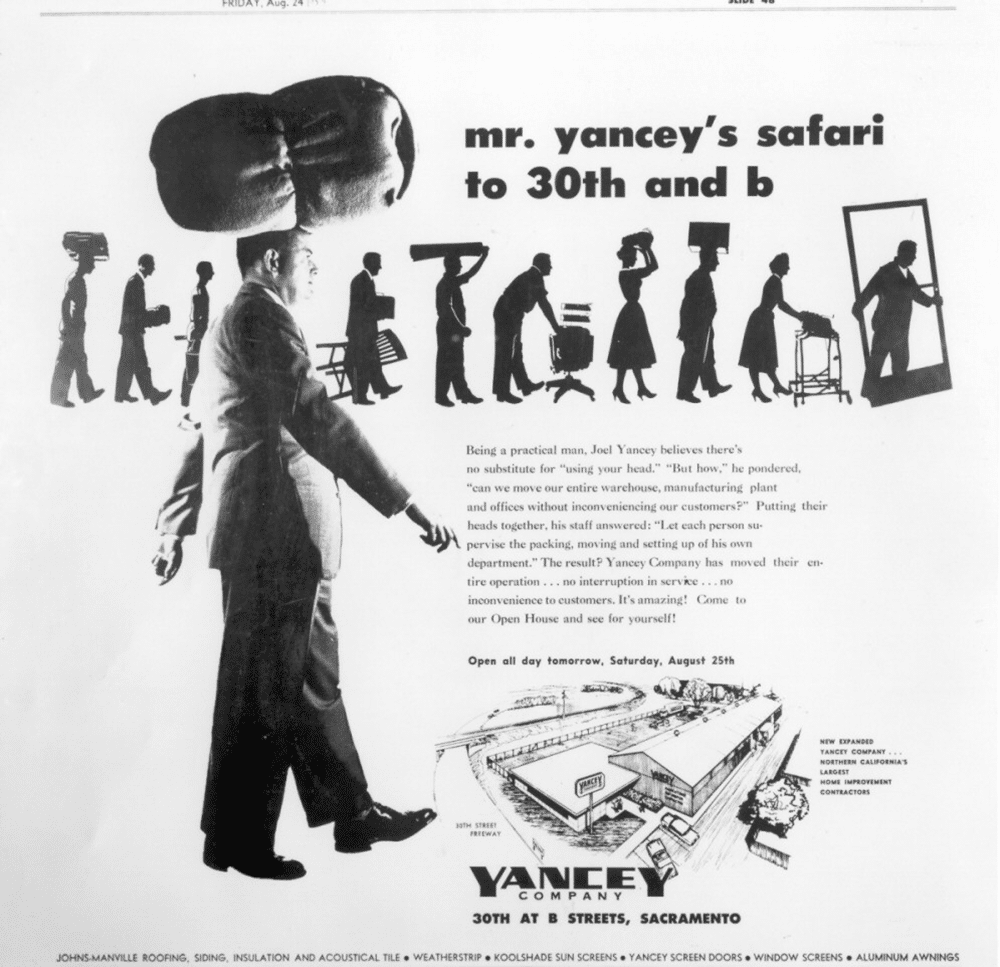 Yancey ad newsprint